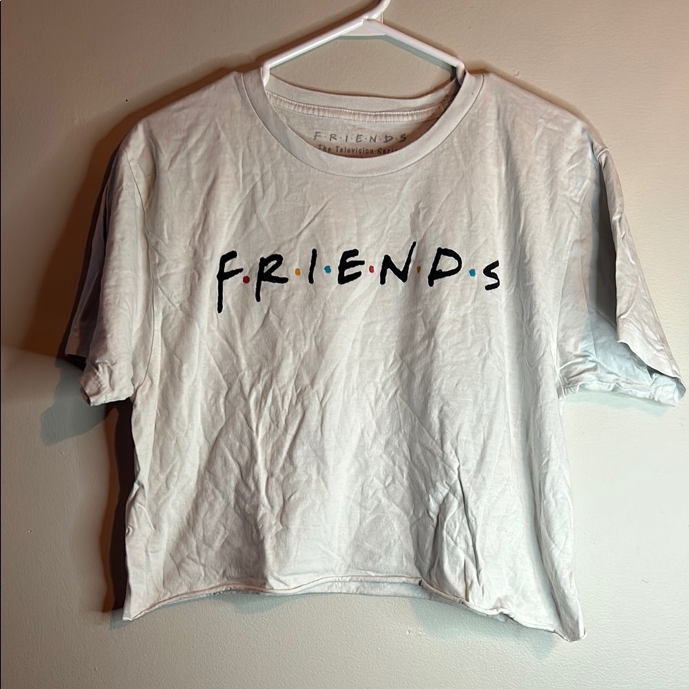 FRIENDS White Crop Top